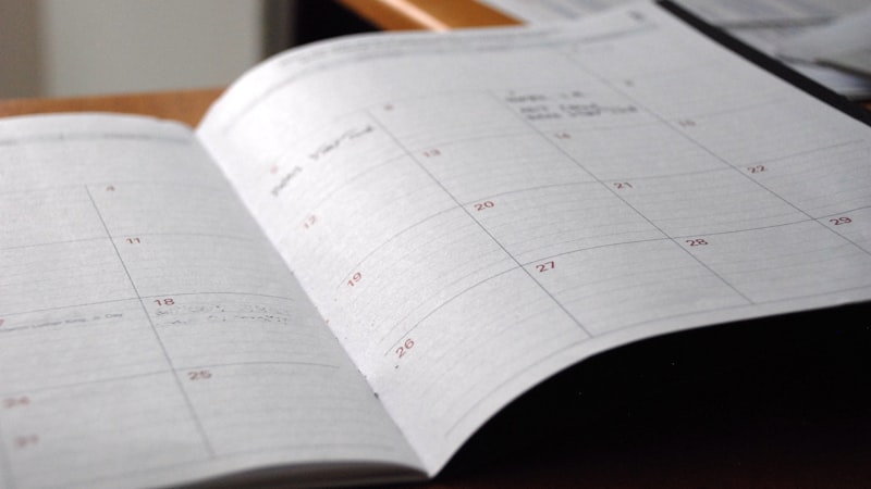 Calendrier avec erreurs de calcul dans la gestion des congés